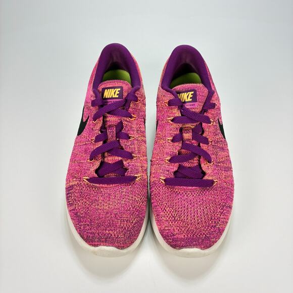 Nike LunarEpic Low Flyknit Pink Purple Running Shoes 843765-500 Women's Size 8 - Picture 3 of 10